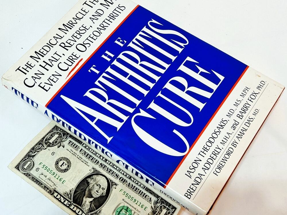 The Arthritis Cure by Jason Theodosakis, MD. (1997 HC in DJ, 1st P. of 1st Ed.)